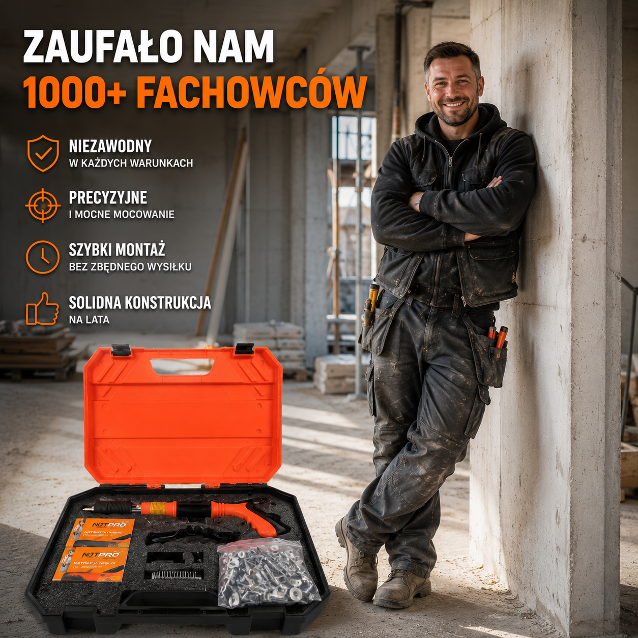 Nitpro - Uniwersalny pistolet montażowy