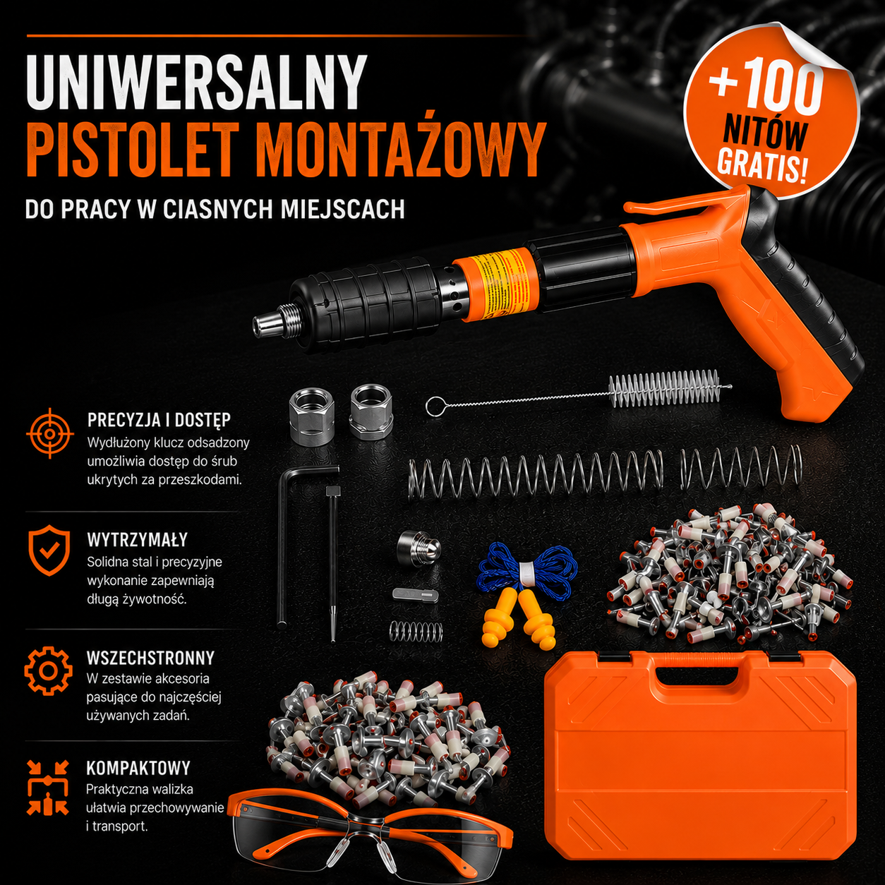 Nitpro - Uniwersalny pistolet montażowy